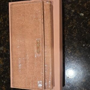 Miu Miu Tan Croco Wallet